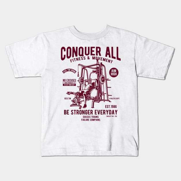 Be Stronger every day! Kids T-Shirt by RaptureMerch